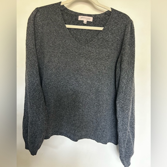 Philosophy Sweaters - Philosophy gray marbled women sweater